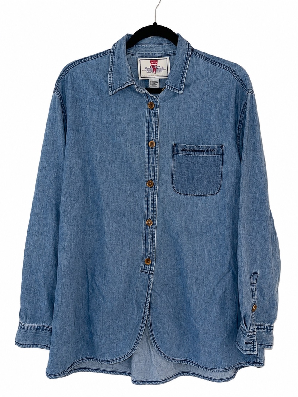 Levi’s Vintage Jeanswear Women’s 100% Cotton Denim Button Shirt Large
